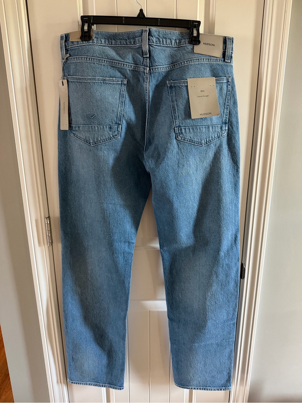 Hudson Jeans Wes Classic Straight Men’s Jeans - Light Blue Denim - Picture 3 of 7